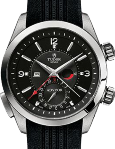 Tudor Heritage Advisor 79620TN Black Arabic &amp; Index Titanium &amp; Stainless Steel Black Rubber 42mm BRAND NEW