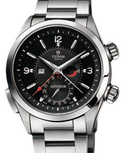 Tudor Heritage Advisor 79620TN-95740 Black Arabic &amp; Index Titanium &amp; Stainless Steel 42mm BRAND NEW