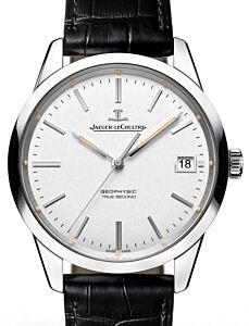 Jaeger-LeCoultre Calibre 770 Geophysic True Second 8018420 Silver?Index Stainless Steel Leather 39.6mm Automatic - BRAND NEW