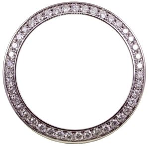 Rolex Diamond Bezel 41mm Insert 3ct G-H Color VS Quality for Datejust II Day Date II set in White Gold