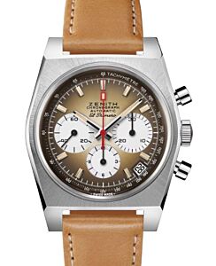 Zenith Chronomaster Revival El Primero A385 Steel 37mm Brown Dial 03.A384.400/385.C855 - BRAND NEW