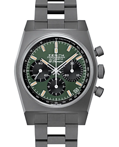 Zenith Chronomaster Revival Safari Titanium 37mm Deep Green Dial 97.T384.400/57.M384 - BRAND NEW