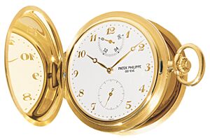 Patek Philippe 983J-001 Lepine Pocket Watch 48mm Ivory Arabic Yellow Gold Manual BRAND NEW
