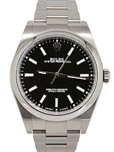 Rolex Oyster Perpetual 39 Black Index Dial 114300 - PRE-OWNED