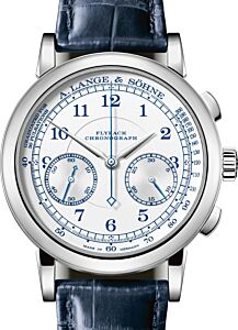 A Lange Sohne Lange 1815 Chronograph White Gold 39.5mm Argente Silver Dial 414.026 - BRAND NEW
