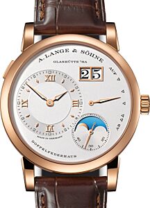 A Lange Sohne Lange 1 Moon Phase Pink Rose Gold 38.5mm Argente Silver Dial 192.032 - BRAND NEW