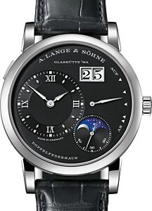 A Lange Sohne Lange 1 Moon Phase White Gold 38.5mm Black Dial 192.029 - BRAND NEW