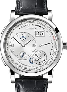 A Lange Sohne Lange 1 Time Zone White Gold 41.9mm Argente Silver Dial 116.039