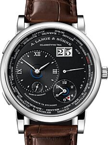 A Lange Sohne Lange 1 Time Zone White Gold 41.9mm Black Dial 136.029 - BRAND NEW