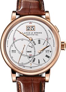 A Lange Sohne Richard Lange Perpetual Calendar "Terraluna" Pink Rose Gold 45.5mm Argente Silver Dial 180.032FE - BRAND NEW