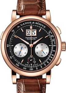 A Lange Sohne Saxonia Datograph Up/Down Pink Gold 41mm Black Dial 405.031
