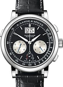 A Lange Sohne Saxonia Datograph Up/Down Platinum 41mm Black Dial 405.035 - BRAND NEW