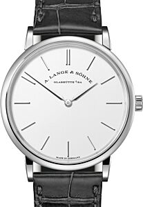 A Lange Sohne Saxonia Thin White Gold 37mm Argente Silver Dial 201.027 - BRAND NEW