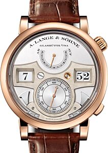 A Lange Sohne Zeitwerk Striking Time Pink Rose Gold 44.2mm Argente Silver Dial 145.032 - BRAND NEW