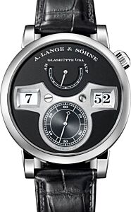 A Lange Sohne Zeitwerk White Gold 41.9mm Black Dial 140.029