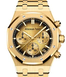 Audemars Piguet Royal Oak Chronograph Smoked Yellow Gold 41mm Dial 26240BA.OO.1320BA.02U - PRE OWNED