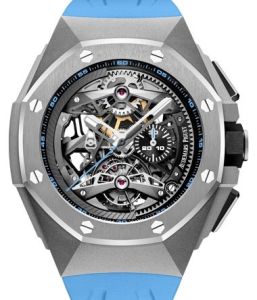 Audemars Piguet Concept Tourbillon Chronograph Openworked Titanium Blue 26587TI.OO.D031CA.01