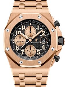 Audemars Piguet Royal Oak Offshore "Brick" Chronograph Rose Gold Black Dial 26470OR.OO.1000OR.03 