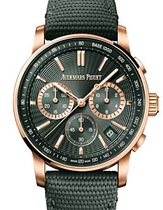 Audemars Piguet Code 11.59 Chronograph Pink Rose Gold 41mm Green Dial 26393OR.OO.A056KB.01 - BRAND NEW