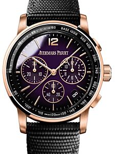 Audemars Piguet Code 11.59 Chronograph Rose Gold 41mm Purple Dial 26393OR.OO.A002KB.02 - BRAND NEW