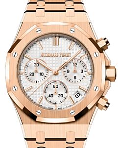 Audemars Piguet Royal Oak Chronograph 41mm Rose Gold Silver Dial 26240OR.OO.1320OR.07