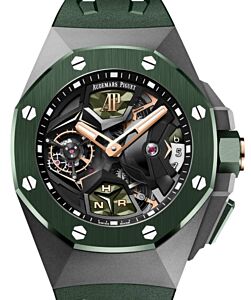 Audemars Piguet Concept Flying Tourbillon GMT 44mm Titanium Ceramic Bezel Green 26589IO.OO.D056CA.01