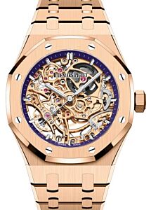 Audemars Piguet Royal Oak Double Balance Wheel Openworked Pink Rose Gold Purple Inner Dial 15467OR.OO.1256OR.02