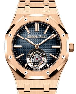 Audemars Piguet Royal Oak Flying Tourbillion 41mm Rose Gold Blue Dial 26730OR.OO.1320OR.02
