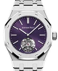 Audemars Piguet Royal Oak Flying Tourbillion Extra-Thin (RD#3) 37mm Stainless Steel Plum Dial 26660ST.OO.1356ST.02