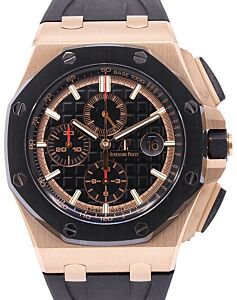 Audemars Piguet Royal Oak Offshore Chronograph Rose Gold Ceramic 44mm Black 26401RO.OO.A002CA.02 - PRE-OWNED