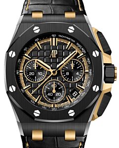 Audemars Piguet Offshore Chronograph 43mm Ceramic Yellow Gold Links Black Dial 26420CE.OO.A127CR.01