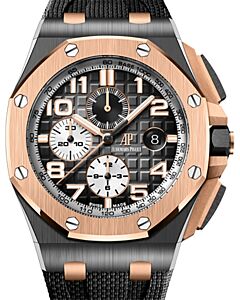 Audemars Piguet Royal Oak Offshore Chronograph Black Ceramic Rose Gold 44mm Grey 26405NR.OO.A002CA.01