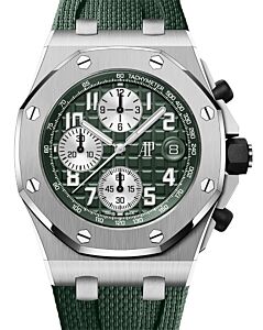 Audemars Piguet Offshore Chronograph 42mm Titanium Khaki Green Dial 26238TI.OO.A056CA.01