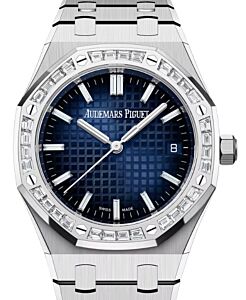 Audemars Piguet Royal Oak Selfwinding 34mm White Gold Diamond Baguette Bezel & Dial 77451BC.ZZ.1361BC.01