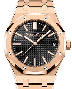 Audemars Piguet Royal Oak 41mm Rose Gold Black Dial 15510OR.OO.1320OR.04