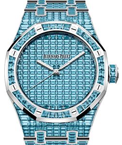 Audemars Piguet Royal Oak Selfwinding Blue Topaz "50th Anniversary" 41mm White Gold Blue Dial 15514BC.TO.1284BC.01 - BRAND NEW