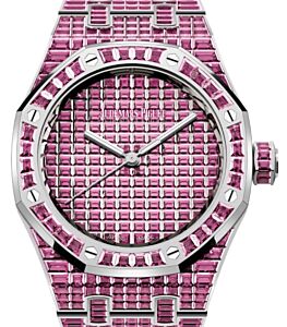 Audemars Piguet Royal Oak Selfwinding Pink Tourmaline "50th Anniversary" 37mm White Gold Pink Dial 15554BC.TM.1274BC.01 - BRAND NEW