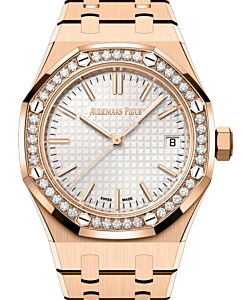 Audemars Piguet Royal Oak Selfwinding "50th Anniversary" 37mm Rose Gold Diamond Bezel Silver Dial 15551OR.ZZ.1356OR.01 - BRAND NEW