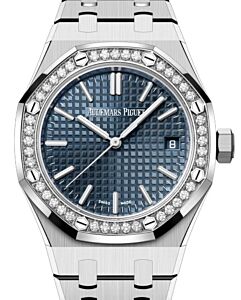 Audemars Piguet Royal Oak Selfwinding 50th Anniversary 37mm Stainless Steel Blue Dial Diamond Bezel 15551ST.ZZ.1356ST.02 - BRAND NEW
