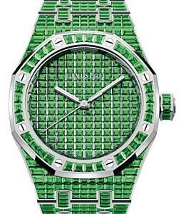 Audemars Piguet Royal Oak Selfwinding Tsavorite "50th Anniversary" 37mm White Gold Green Dial 15554BC.TV.1274BC.01 - BRAND NEW