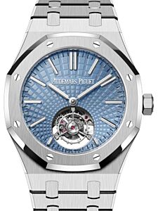 Audemars Piguet Flying Tourbillon Platinum 41mm Light Blue Dial 26530PT.OO.1220PT.01