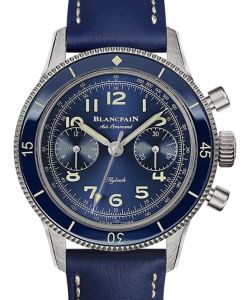 Blancpain Air Command Flyback Chronograph Titanium 36mm Blue Dial AC03 12B40 63A - BRAND NEW