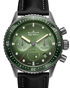 Blancpain Fifty Fathoms Bathyscaphe Chronographe Flyback Ceramic Green Dial 5200 0153 B52A