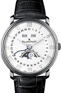 Blancpain Villeret Quanti?me Complet Steel White Dial 6654 1127 55B