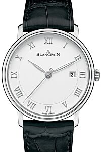Blancpain Villeret Ultraplate Steel White Dial 6651 1127 55B