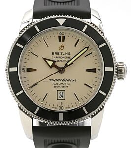 Breitling Superocean Heritage 46 A1732024 Stainless Steel Silver Index Dial & Rubber Bracelet - PRE-OWNED
