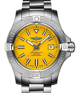 Breitling Avenger Automatic 45 Seawolf Stainless Steel Yellow Dial A17319101I1A1 - BRAND NEW