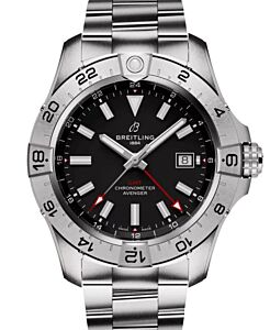 Breitling Avenger Automatic GMT 44 Stainless Steel Black Dial A32320101B1A1