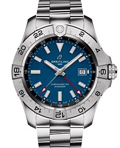 Breitling Avenger Automatic GMT 44 Stainless Steel Blue Dial A32320101C1A1