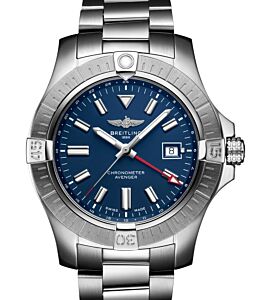 Breitling Avenger Automatic GMT 45 Stainless Steel Blue Dial A32395101C1A1